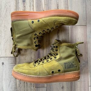 Nike Men's Olive High-Top Sneakers